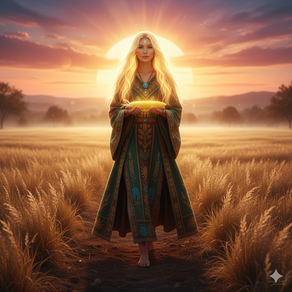 The Corn Maiden appears