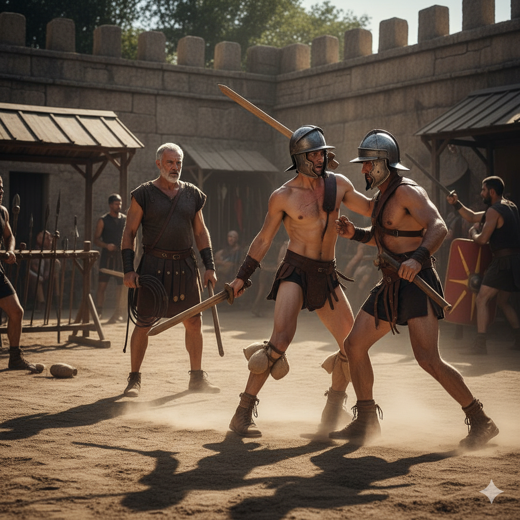 Marcus in the Training Yard