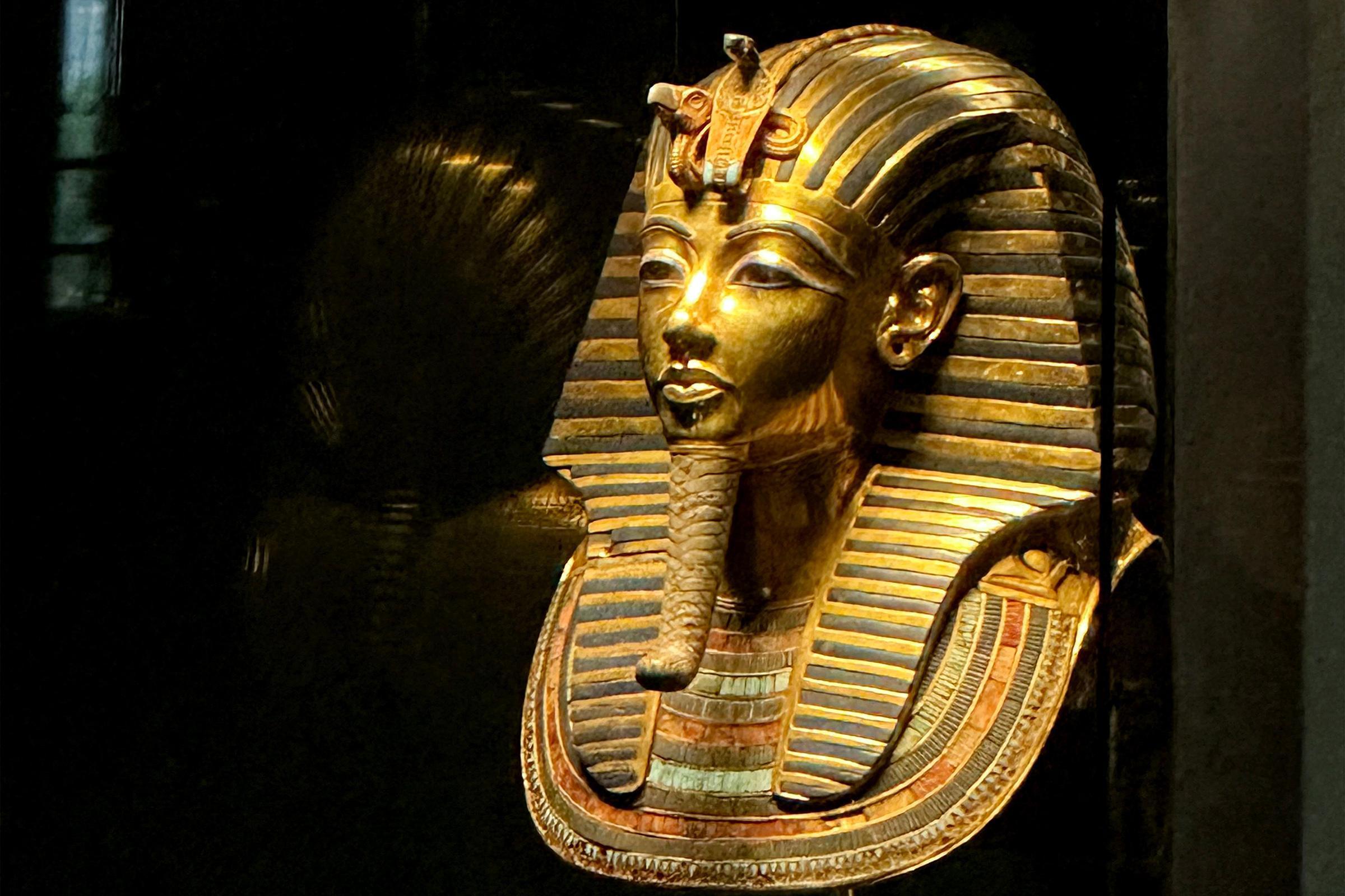 King Tutankhamun's golden death mask