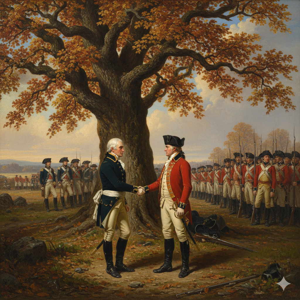 General Gates accepts Burgoyne's surrender