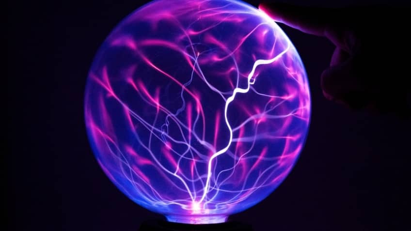Children experimenting with static electricity