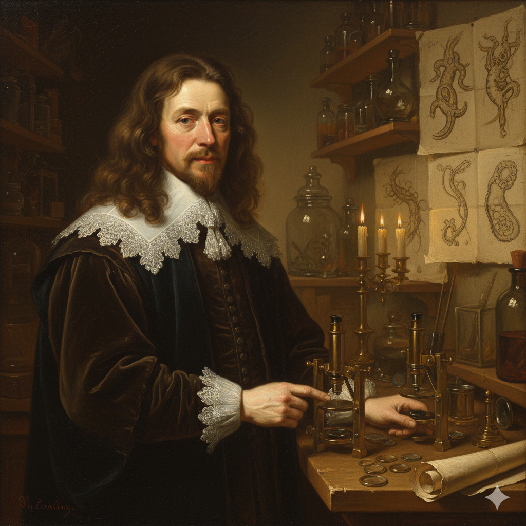 Portrait of Antonie van Leeuwenhoek