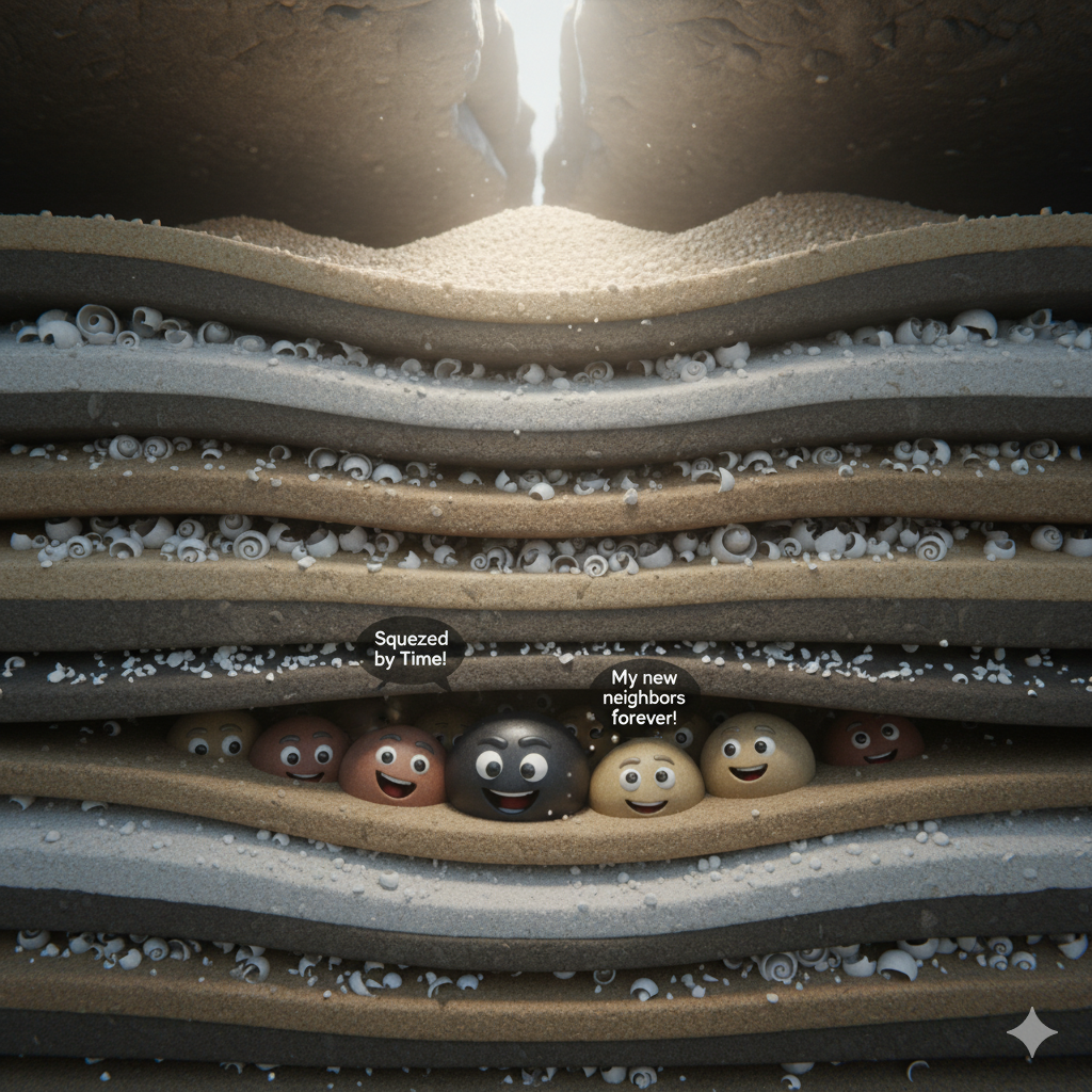 Sedimentary Layers Forming