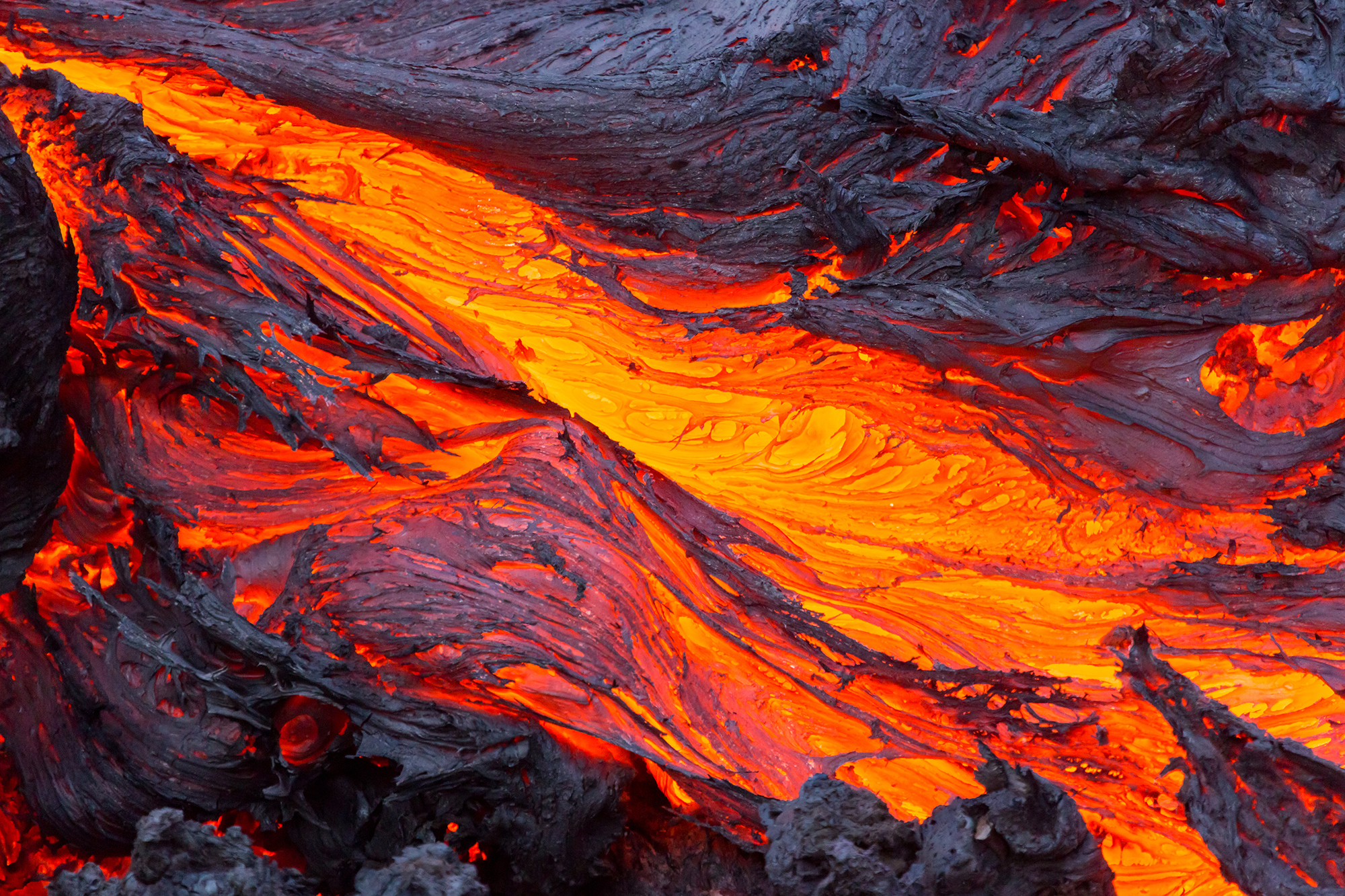 Real lava flow