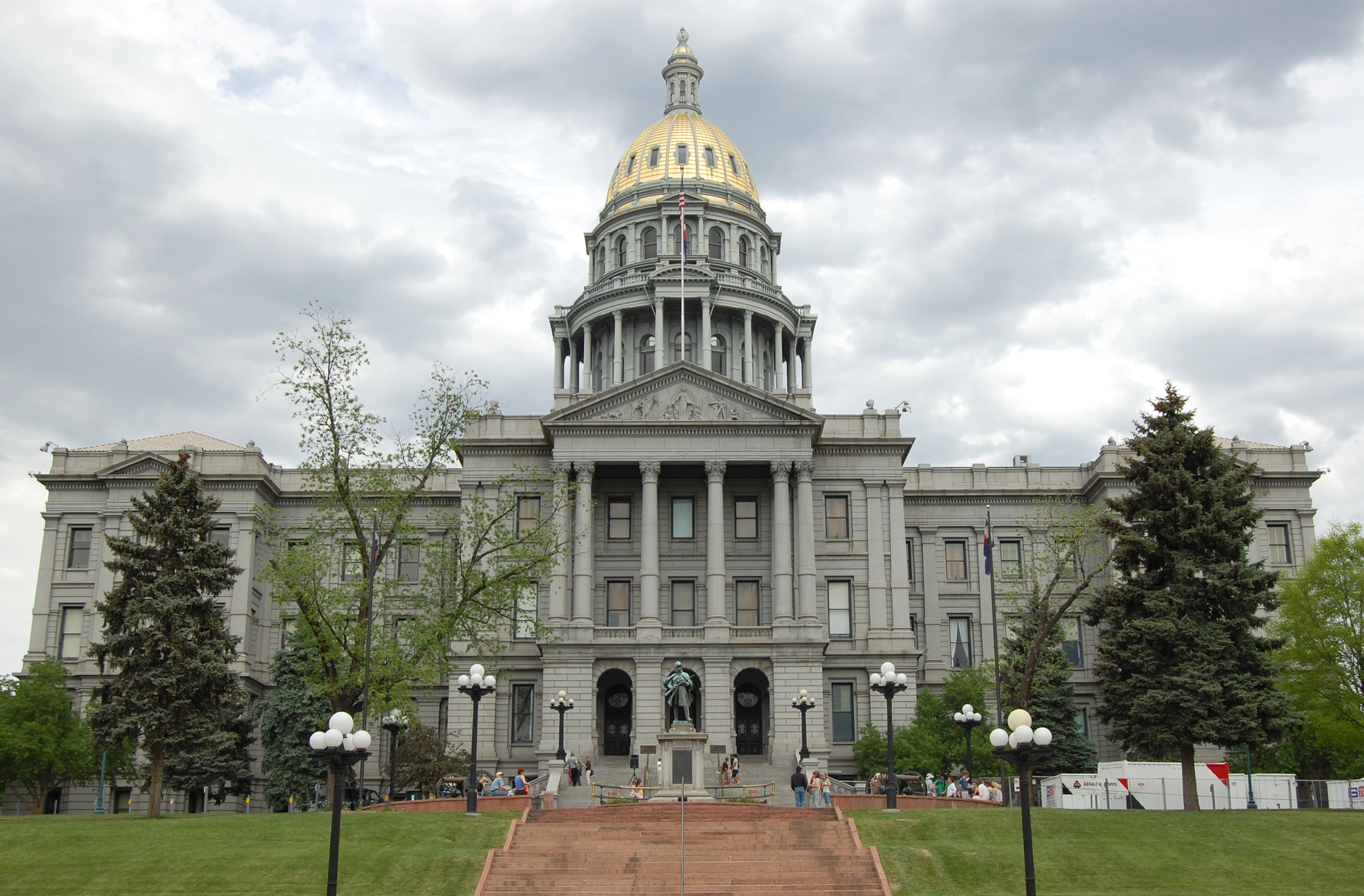 Colorado State Capitol with gold dome