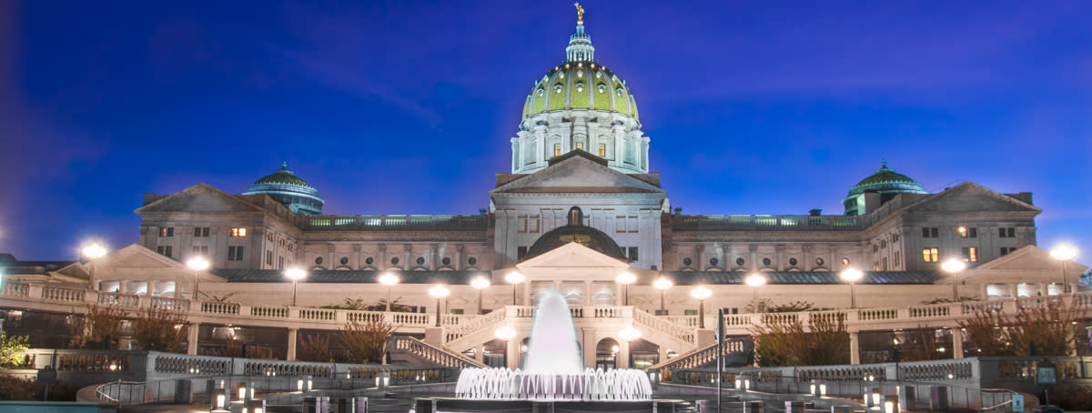 Pennsylvania State Capitol at Night