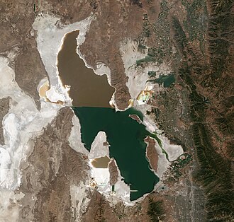 Great Salt Lake from satellite