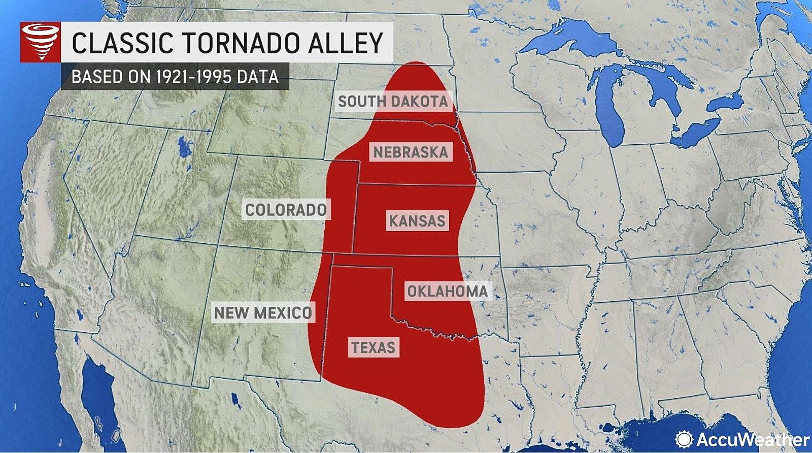 Tornado Alley Map
