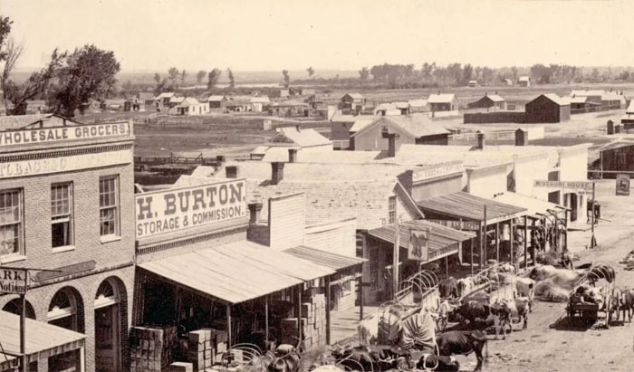 Denver in the 1860s mining camp