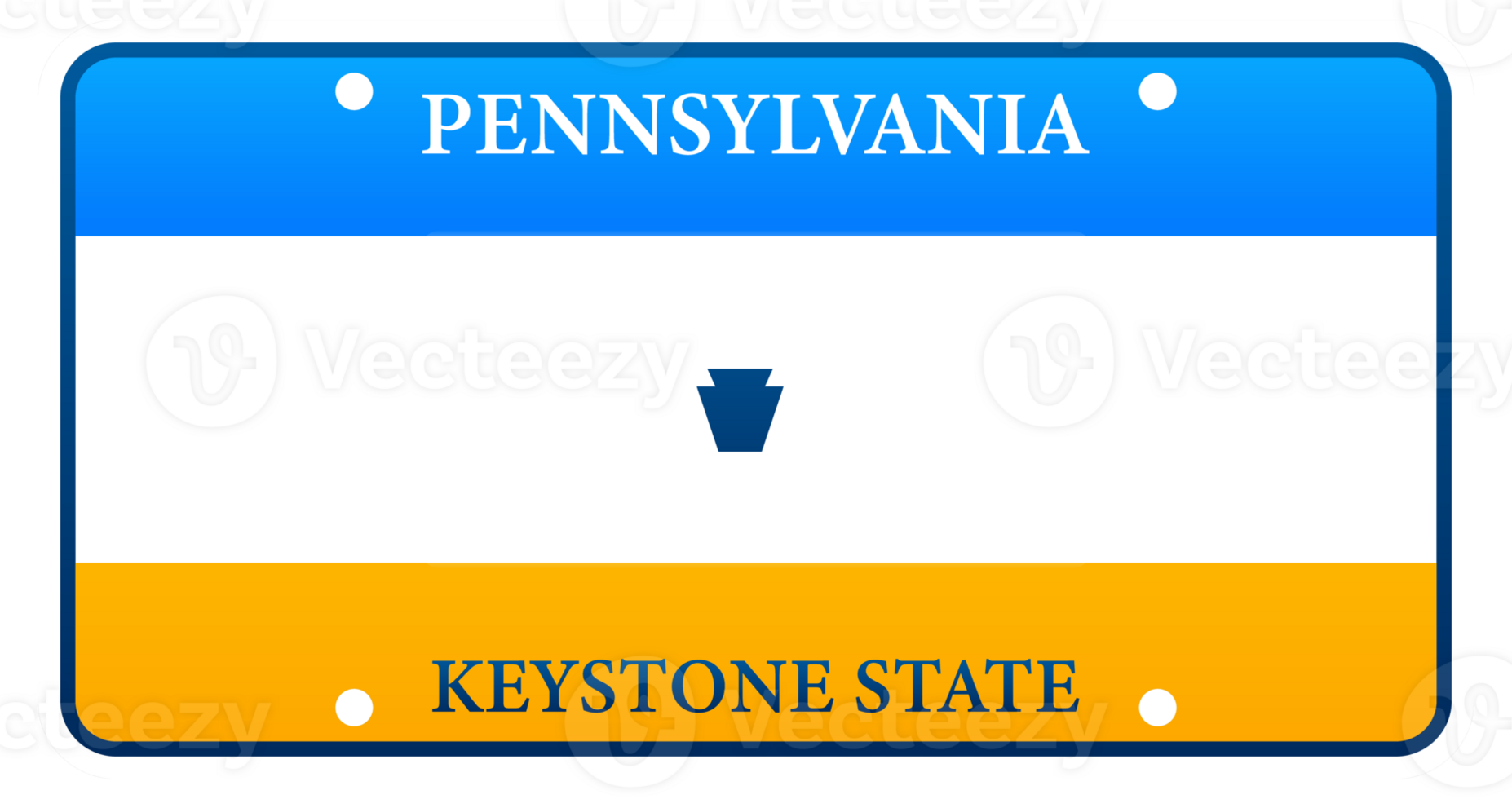 Pennsylvania Keystone State License Plate